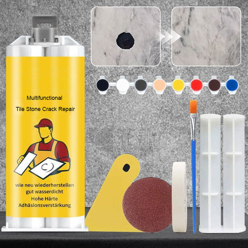 🔥BUY 1 GET 1 FREE🔥All In One Tile & Stone Repair Kit – DIY Crack Chip Scratch Repair with Color Matching Paste