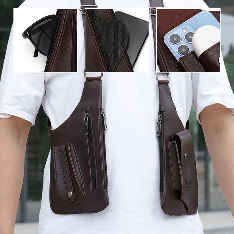 🔥NEW HOT SALE 🔥Double Shoulder Strap Multi-Pocket Outdoor Anti-Theft Tactical Bag