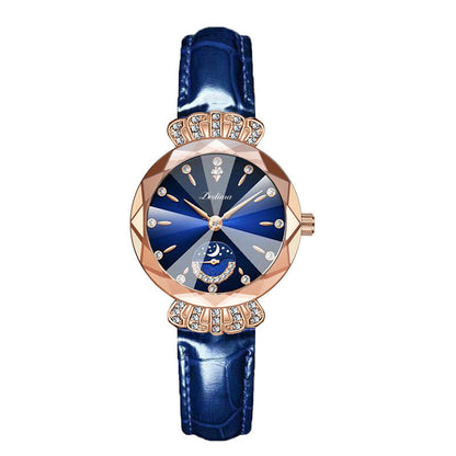 🎀Christmas gifts🎀Fashionable Diamond Moon Star Watch for Women
