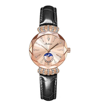 🎀Christmas gifts🎀Fashionable Diamond Moon Star Watch for Women