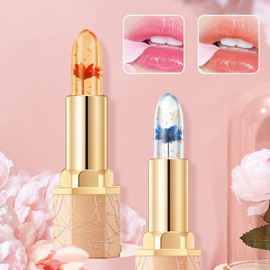 👄 Limited Time Half Price - Crystal Flower Thermostatic Color Changing Jelly Lipstick