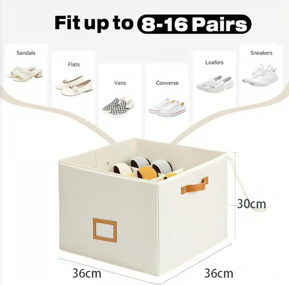 👟✨ 50% KORTING! Compacte Schoenenbox Voor 16 Paar – Stofvrij, Verstelbaar En Ruimtebesparend