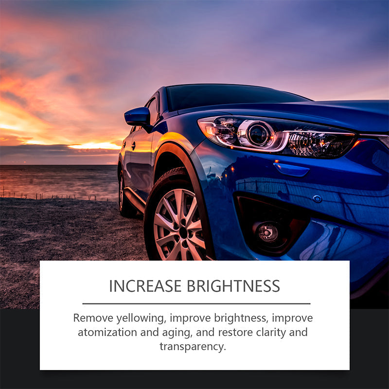 🚘LAST DAY SPECIAL PRICE! Car Headlight Restoration Kit, Anti-Yellowing Headlamp Refurbishment Spray with Protective Coating, Repair Foggy Oxidized Dull Headlights