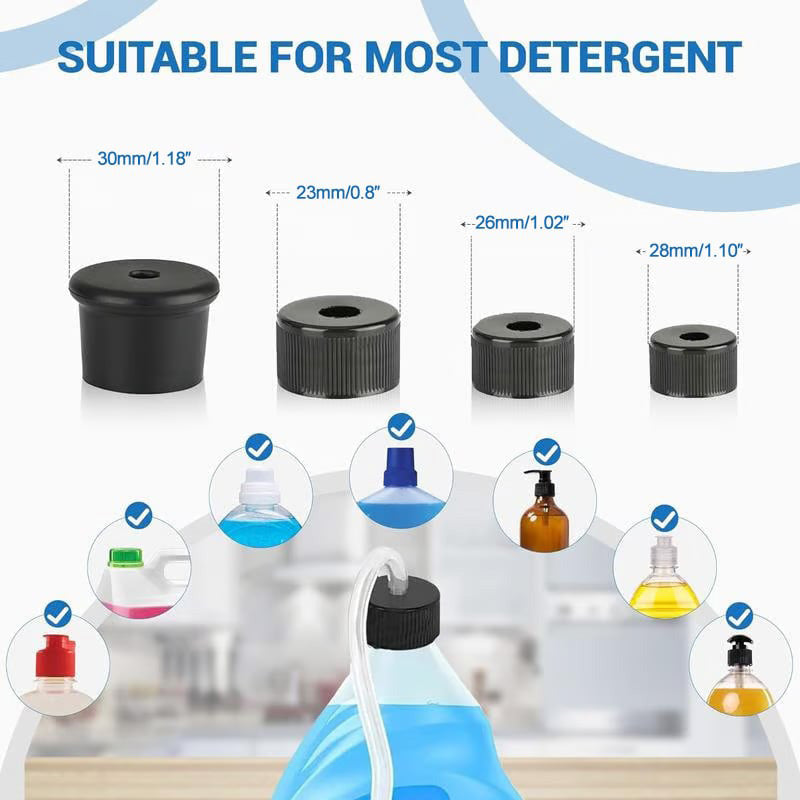 Dish Soap Dispenser for Kitchen Sink, Countertop Sink Soap Dispenser Water Pump with 39” No-Spill Extension Tube Kit Design for Kitchen Bathroom