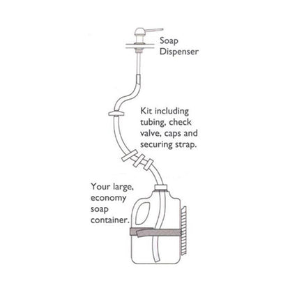 Dish Soap Dispenser for Kitchen Sink, Countertop Sink Soap Dispenser Water Pump with 39” No-Spill Extension Tube Kit Design for Kitchen Bathroom
