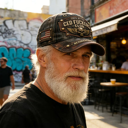 🔥2026 Hot Sale🔥Old Fuckers Club Vintage Embroidered Cap🧢