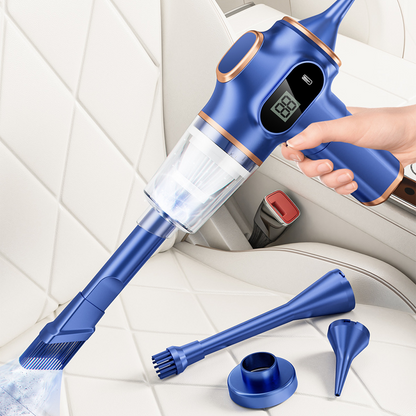 ⏳Time-Limited Special⏰4 in 1 High Power Cordless Car Vacuum Cleaner – Strong Suction, Long Battery Life & Versatile Attachments 🍃