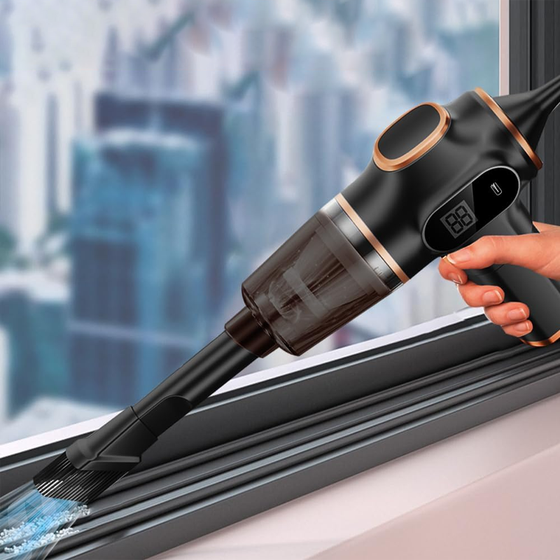 ⏳Time-Limited Special⏰4 in 1 High Power Cordless Car Vacuum Cleaner – Strong Suction, Long Battery Life & Versatile Attachments 🍃