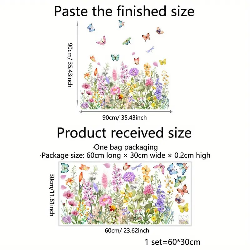 ✨LAST DAY SALE 49% OFF!💐Colorful Floral Bouquet Window Sticker🖼️