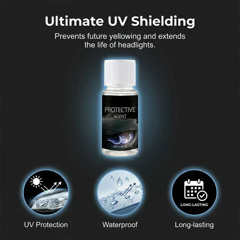 🚗 BUY 2, GET 1 FREE! 💡 Professional Car Headlight Restoration Kit – Eliminates Yellowing, Restores Clarity & Easy Application ✨