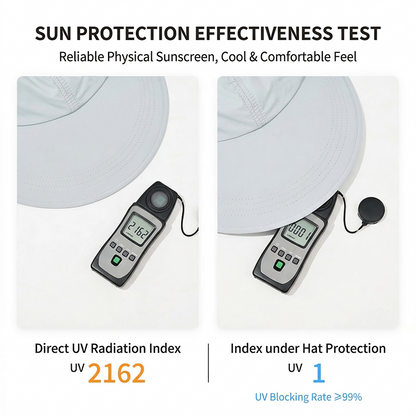Women's wide-brim sun hat – UV protection, quick-drying fabric, and breathable comfort