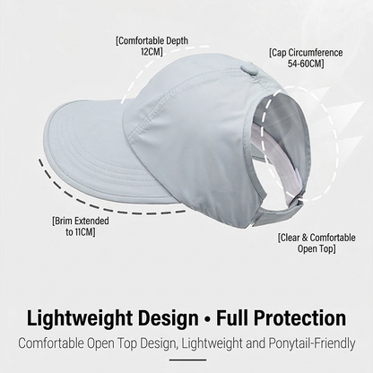 Women's wide-brim sun hat – UV protection, quick-drying fabric, and breathable comfort