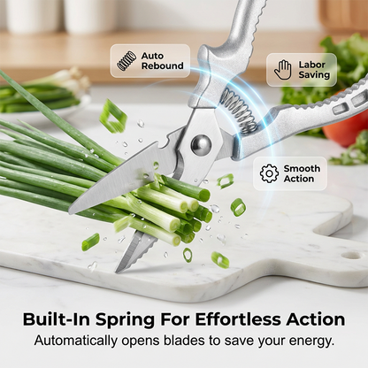 Heavy-Duty Multi-Functional Kitchen Shears – Cuts Like a Beast! 🔪💪