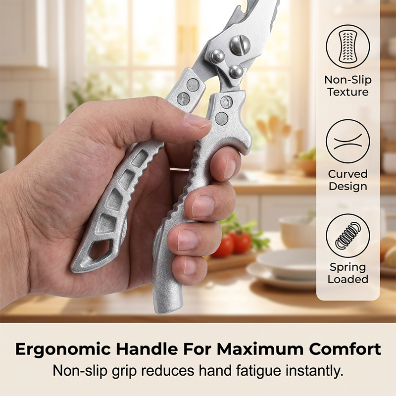 Heavy-Duty Multi-Functional Kitchen Shears – Cuts Like a Beast! 🔪💪