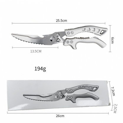 Heavy-Duty Multi-Functional Kitchen Shears – Cuts Like a Beast! 🔪💪