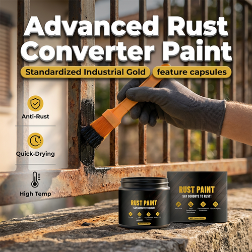 🔥🔥Buy 2 Get 1 Free 🎉Free brush for a limited time🎉Water-Based Metallic Paint Rust Converter