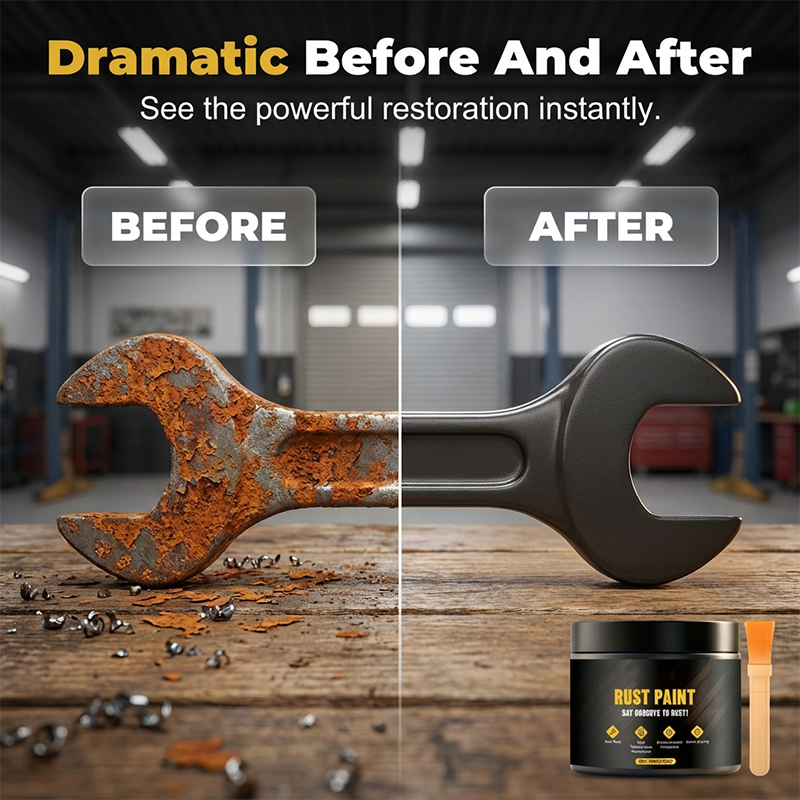 🔥🔥Buy 2 Get 1 Free 🎉Free brush for a limited time🎉Water-Based Metallic Paint Rust Converter