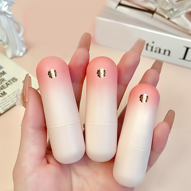 Lápiz labial transparente de gelatina con color de cambio de temperatura