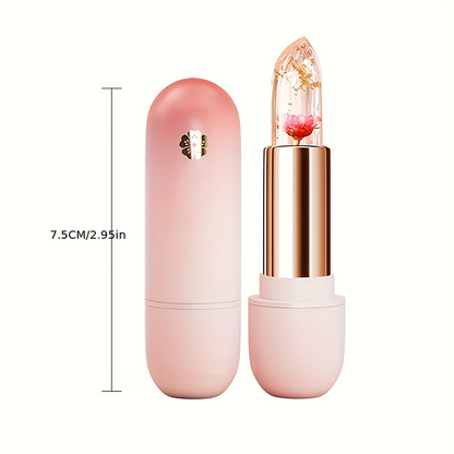 Lápiz labial transparente de gelatina con color de cambio de temperatura