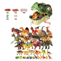 52PCS(Storage Box+Forest Scene + Dinosaur Eggs)