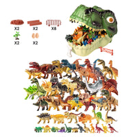 64PCS(Storage Box+Forest Scene + Dinosaur Eggs)