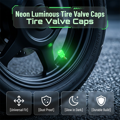 📢📢50% OFF!! ⏰Universal glowing tire valve caps