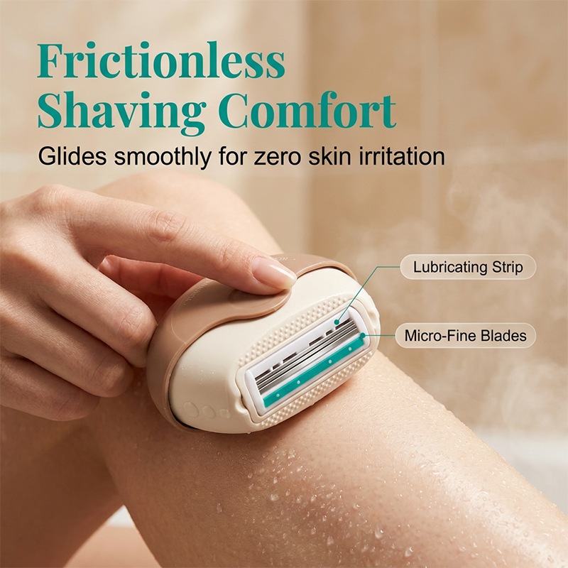 🥳2026 HOT SALE🥳💞50K+ SOLD!⏳✨Portable 3-Layer Hair Shaver with Rotating Cover