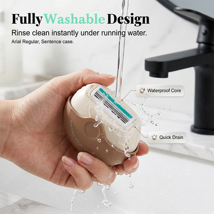 🥳2026 HOT SALE🥳💞50K+ SOLD!⏳✨Portable 3-Layer Hair Shaver with Rotating Cover