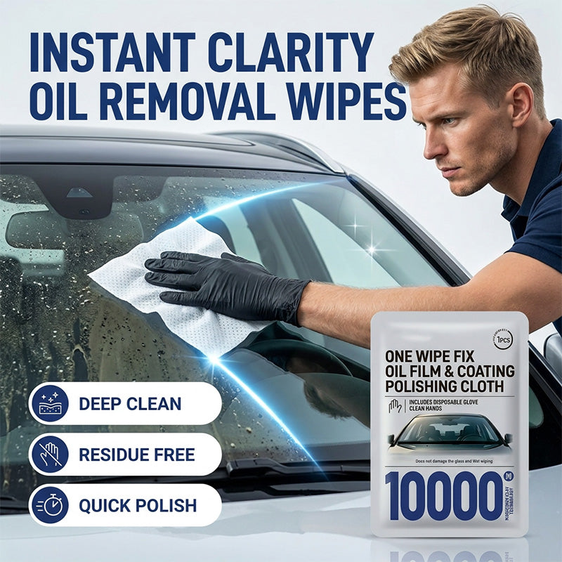🔥HOT SALE 50%OFF🔥Car Glass Oil Film Removal Wipes