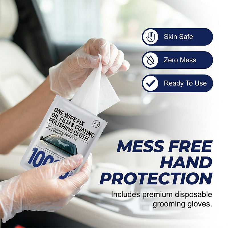 🔥HOT SALE 50%OFF🔥Car Glass Oil Film Removal Wipes