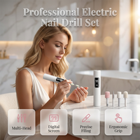 Electric Nail File with 4 Nail Drill Bits