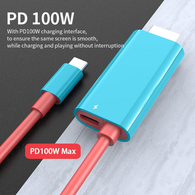 📱➡️🖥️ 50% DISCOUNT! Stop squinting! This 2m USB-C HDMI cable with PD turns your Switch, tablet or phone into a real console - play and charge together, without lag!