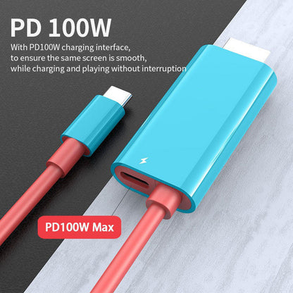 📱➡️🖥️ 50% DISCOUNT! Stop squinting! This 2m USB-C HDMI cable with PD turns your Switch, tablet or phone into a real console - play and charge together, without lag!