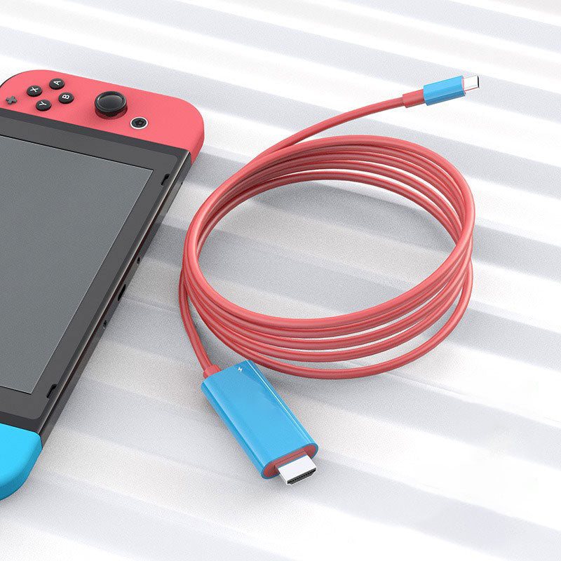📱➡️🖥️ 50% DISCOUNT! Stop squinting! This 2m USB-C HDMI cable with PD turns your Switch, tablet or phone into a real console - play and charge together, without lag!