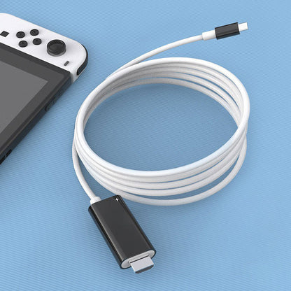 📱➡️🖥️ 50% DISCOUNT! Stop squinting! This 2m USB-C HDMI cable with PD turns your Switch, tablet or phone into a real console - play and charge together, without lag!