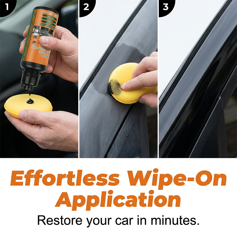 Multi-Purpose Black Plastic Polish for Cars
