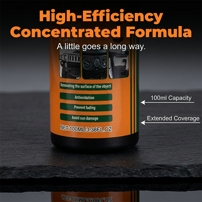 Multi-Purpose Black Plastic Polish for Cars