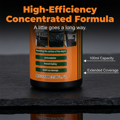 Multi-Purpose Black Plastic Polish for Cars