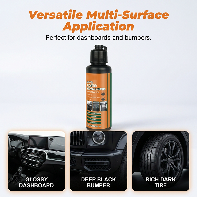 Multi-Purpose Black Plastic Polish for Cars