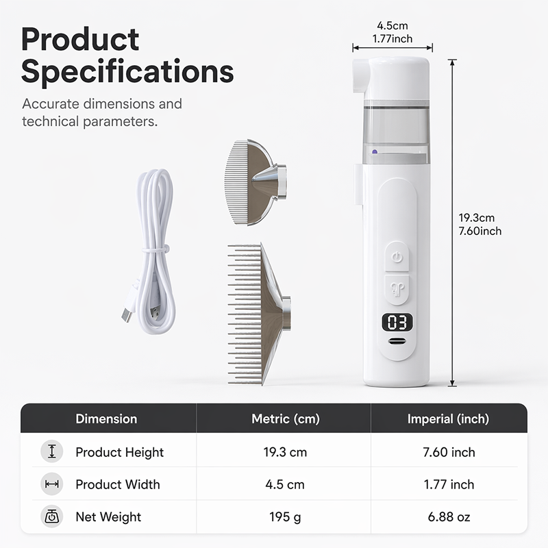 🔥50% OFF🔥🐾Electric Pet Flea Remover and Detangling Comb🦮🐈