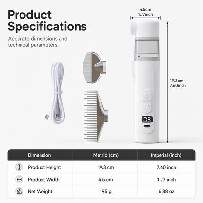 🔥50% OFF🔥🐾Electric Pet Flea Remover and Detangling Comb🦮🐈