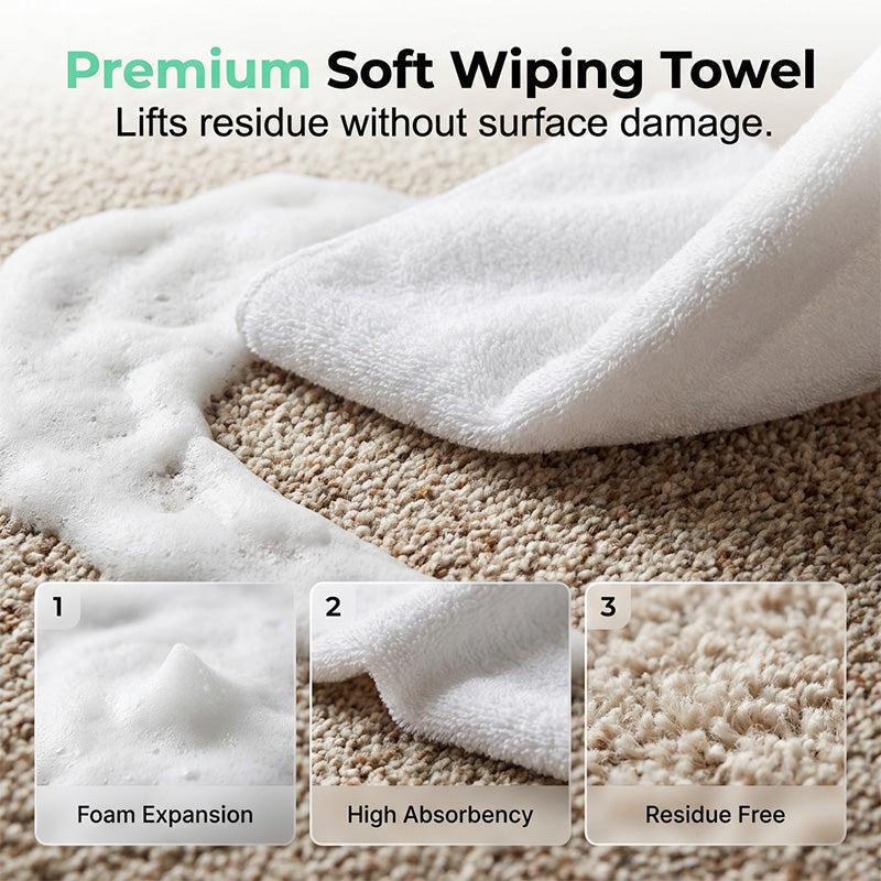 🎁BUY 1 GET 1 FREE🎁💦🧼Waterless Carpet Foam Stain Remover with Towel