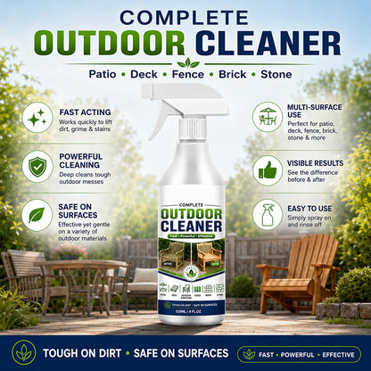 🌿 Giving a towel! Outdoor Surface Cleaner Spray, Fast Acting Stain Remover for Patio, Wooden Furniture & Outdoor Surfaces