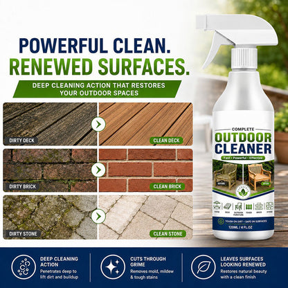 🌿 Giving a towel! Outdoor Surface Cleaner Spray, Fast Acting Stain Remover for Patio, Wooden Furniture & Outdoor Surfaces