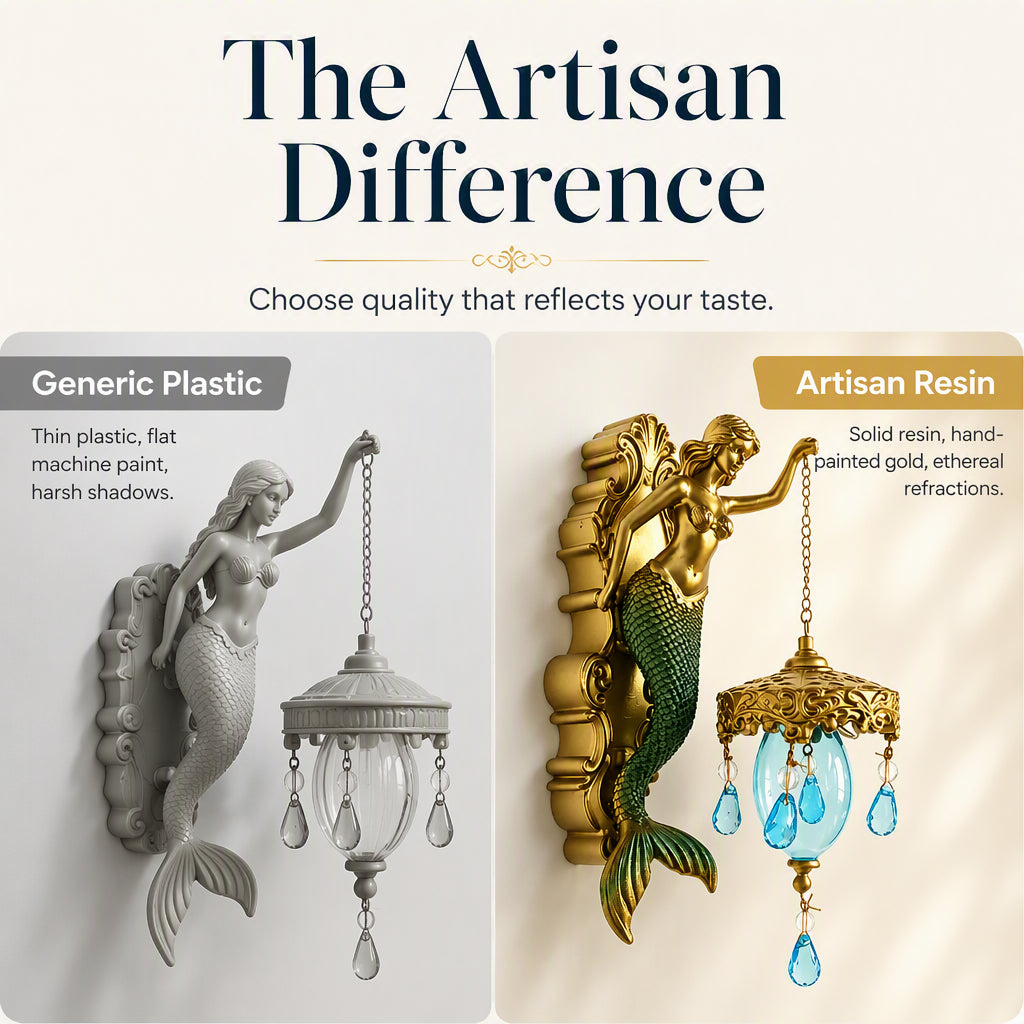 💕🌊 50% OFF! Vintage Mermaid Wall Sconce – For Indoor and Outdoor Use
