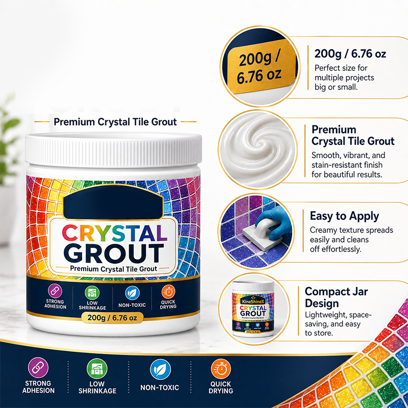 🔥Buy 1 Get 1 Free🔥High-Strength Waterproof Crystal Tile Grout