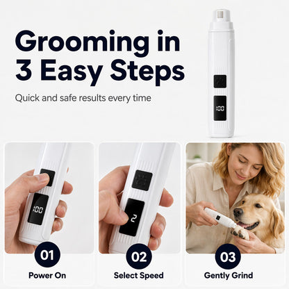 🐾 50% OFF NOW! Electric Pet Nail Grinder with LED Display – Quiet, Precise & Easy to Use – Perfect for Cats and Dogs 🐶🐱✨