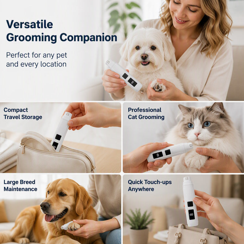 🐾 50% OFF NOW! Electric Pet Nail Grinder with LED Display – Quiet, Precise & Easy to Use – Perfect for Cats and Dogs 🐶🐱✨