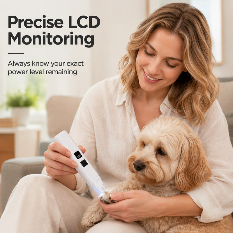 🐾 50% OFF NOW! Electric Pet Nail Grinder with LED Display – Quiet, Precise & Easy to Use – Perfect for Cats and Dogs 🐶🐱✨