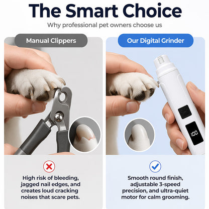 🐾 50% OFF NOW! Electric Pet Nail Grinder with LED Display – Quiet, Precise & Easy to Use – Perfect for Cats and Dogs 🐶🐱✨